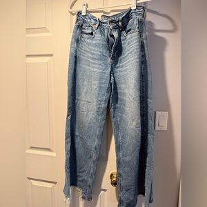 American Eagle Outfitters Super High Rise Baggy Wide Leg Jeans - 6 short